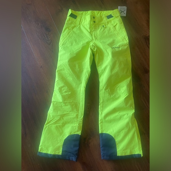 NWT Arctix Womens Insulated Snow/Ski Pants in Florescent Green, Size S/P 31L - Picture 3 of 11